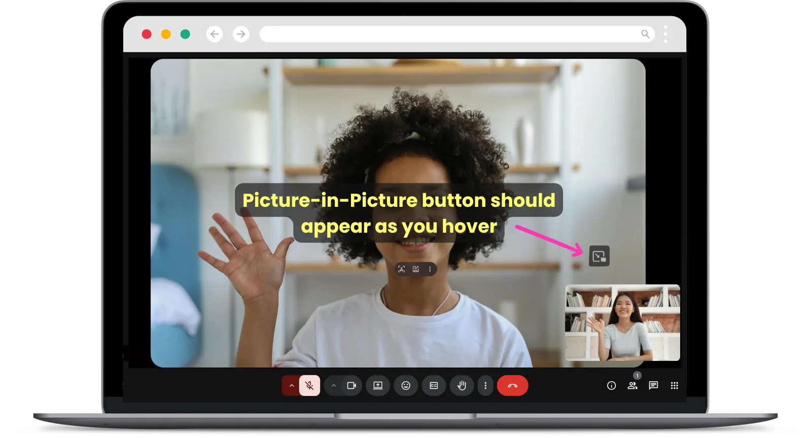Picture-in-Picture with Google Meet