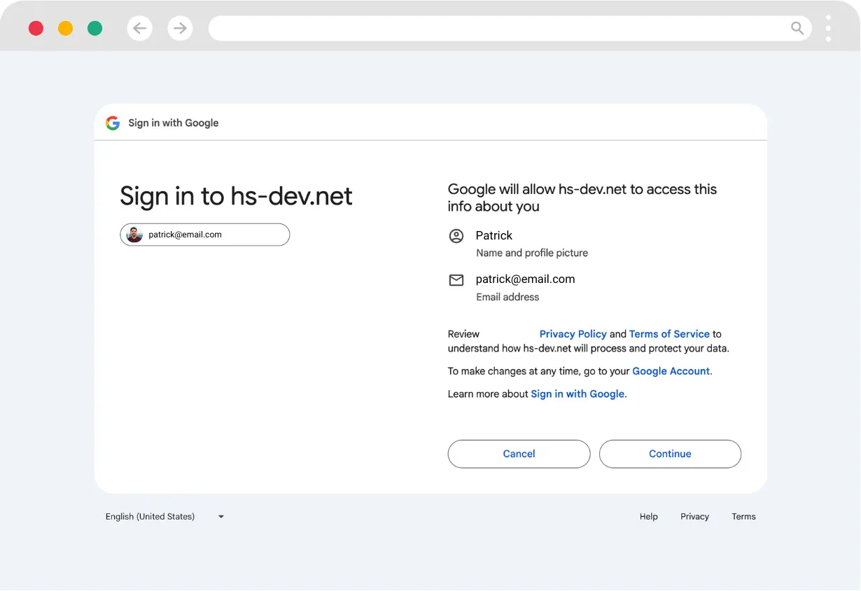 Reviewing Google account permissions