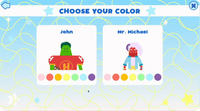 Choosing a coin color and who goes first