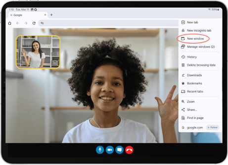 chrome split screen